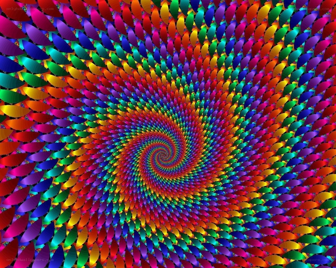 colorful spiral pattern