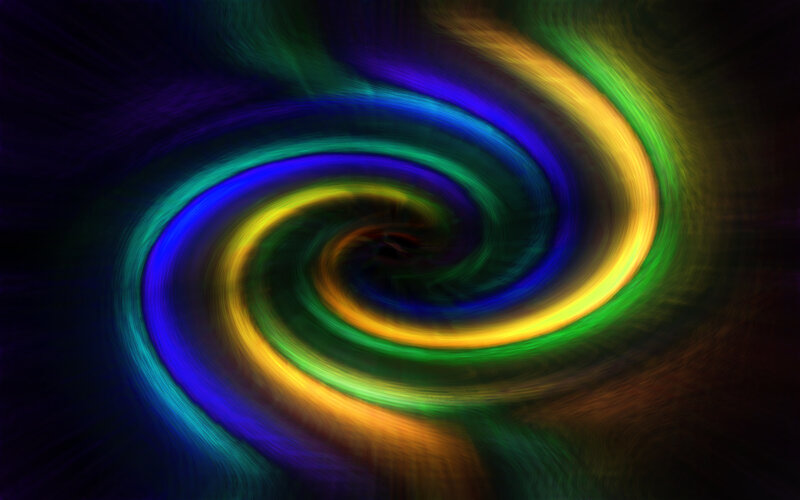 Colorful Spiral Pattern — Blue, Dynamic, Abstract, Swirl