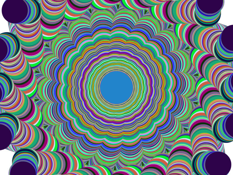 Colorful Spiral Pattern — Blue, Hypnotic, Abstract, Circles, Lines