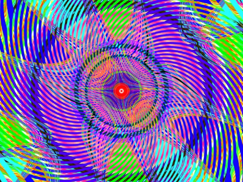Colorful Spiral Pattern — Blue, Hypnotic, Abstract, Colors, Center