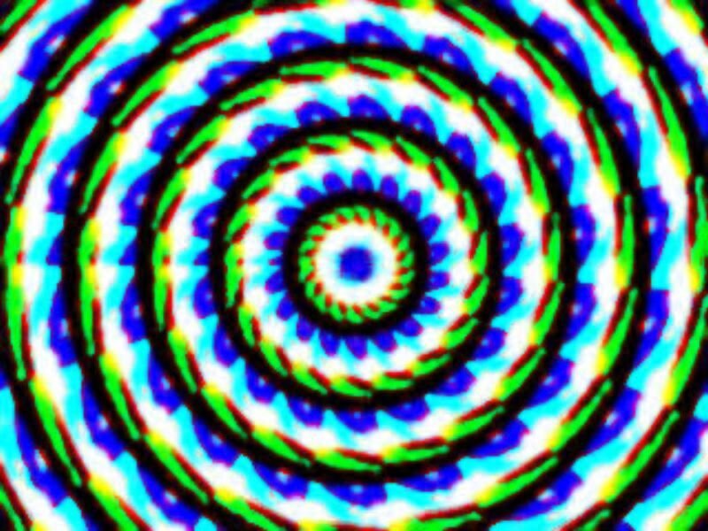 Colorful Spiral Pattern — Blue, Hypnotic, Abstract, Colors, Green, White