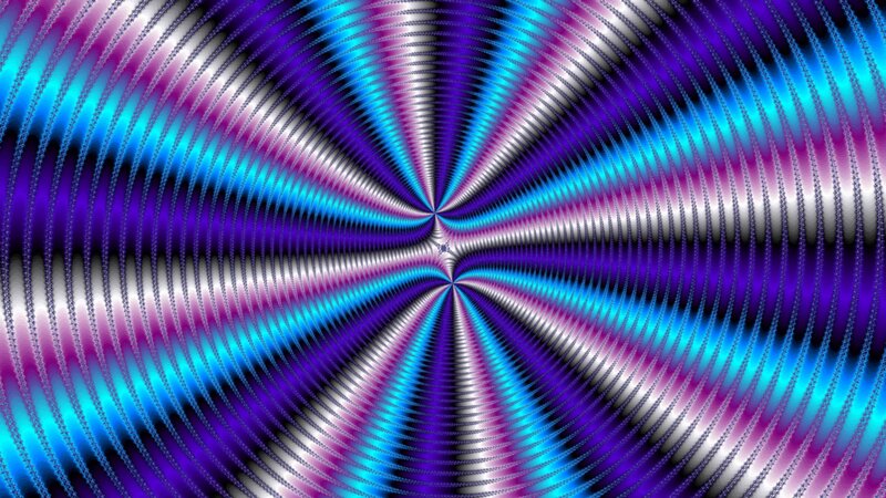 Colorful Spiral Pattern — Blue, Hypnotic, Abstract, Colors, Light