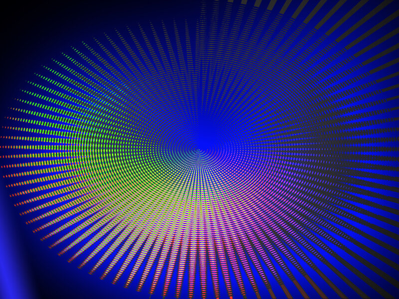 Colorful Spiral Pattern — Blue, Hypnotic, Abstract, Lines, Dots
