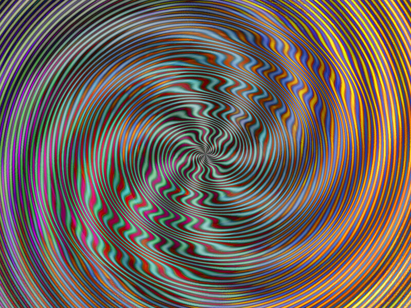 Colorful Spiral Pattern — Blue, Hypnotic, Abstract, Lines