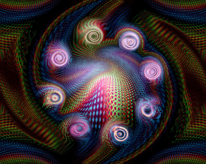 Colorful Spiral Pattern — Blue, Hypnotic, Abstract, Spirals