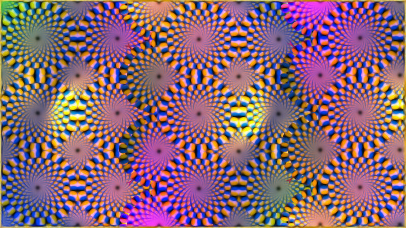 Colorful Spiral Pattern — Blue