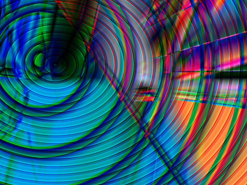 Colorful Spiral Pattern — Blue, Vibrant, Abstract, Spirals