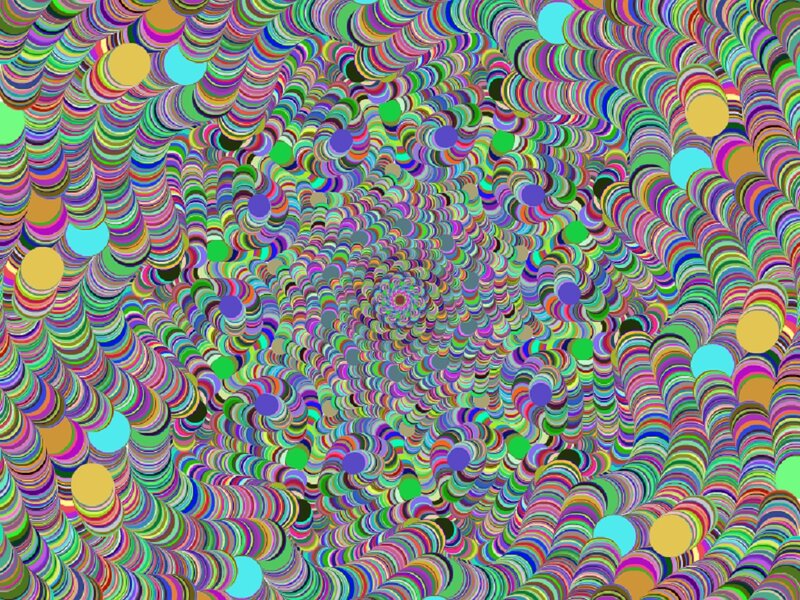 Colorful Spiral Pattern — Green, Hypnotic, Abstract, Circles, Colors