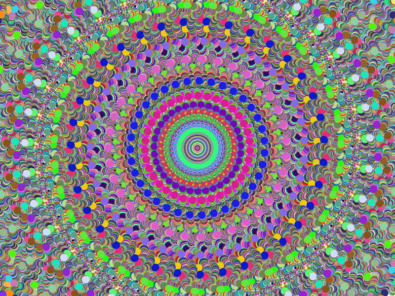 Colorful Spiral Pattern — Green, Hypnotic, Abstract, Circles