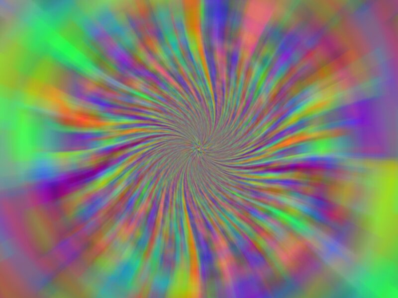 Colorful Spiral Pattern — Green, Hypnotic, Abstract, Colors, Purple