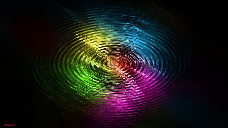 Colorful Spiral Pattern — Green, Hypnotic, Abstract, Light