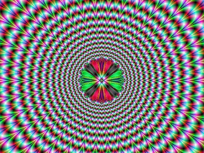 Colorful Spiral Pattern — Green, Hypnotic, Abstract