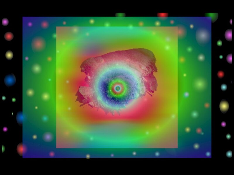 Colorful Spiral Pattern — Green, Hypnotic, Digital Art