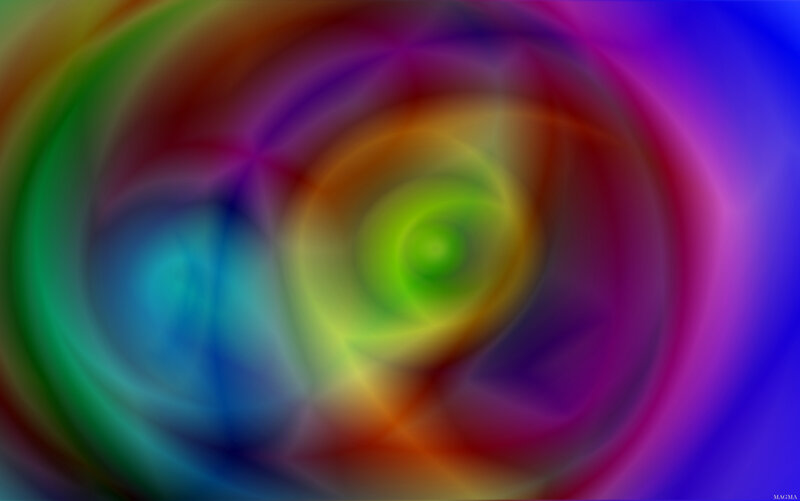 Colorful Spiral Pattern — Green, Vibrant