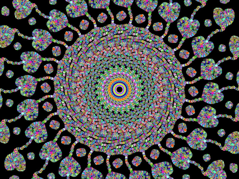 Colorful Spiral Pattern — Multicolor