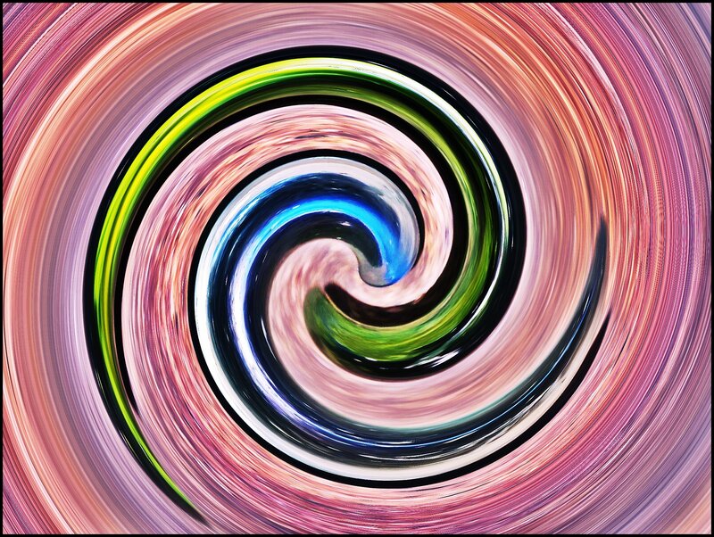 Colorful Spiral Pattern — Pink, Dynamic