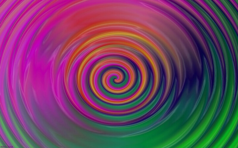 Colorful Spiral Pattern — Pink, Hypnotic, Abstract, Colors