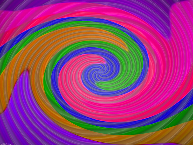 Colorful Spiral Pattern — Pink, Hypnotic, Abstract, Swirl, Lines