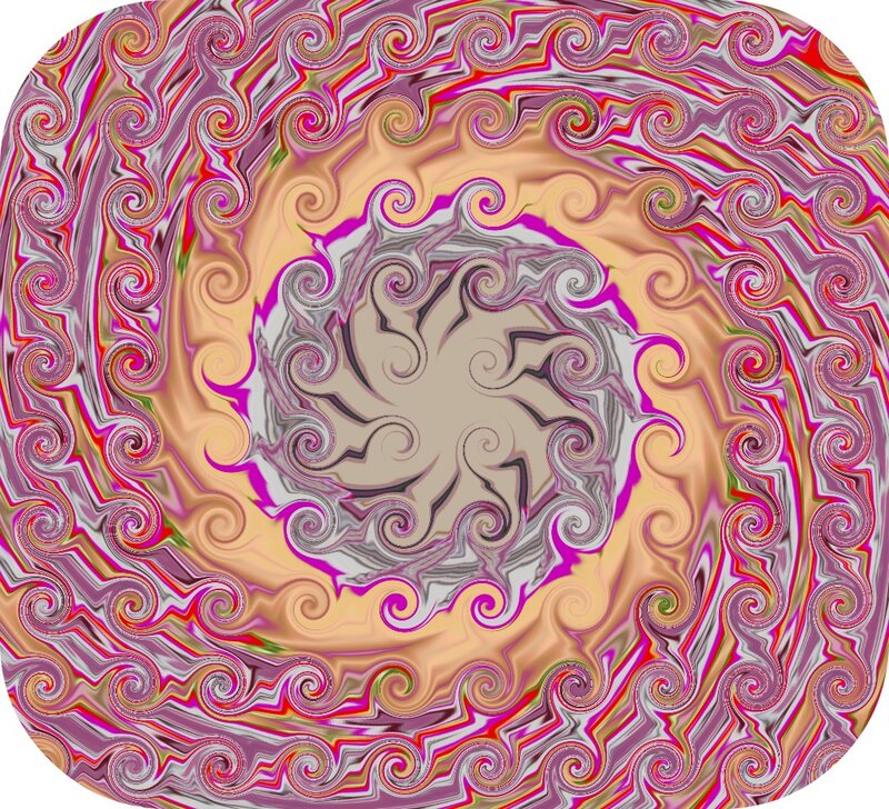 Colorful Spiral Pattern — Pink, Hypnotic, Abstract