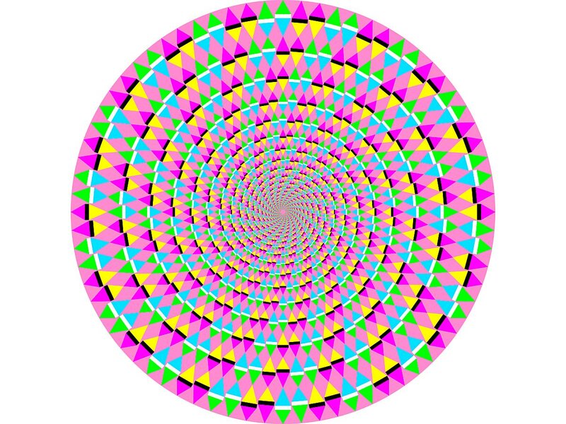 Colorful Spiral Pattern — Pink, Hypnotic