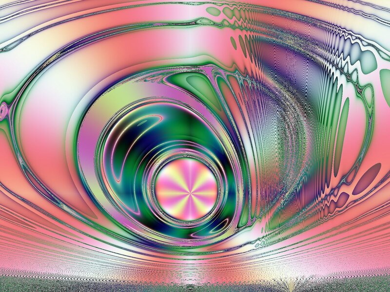 Colorful Spiral Pattern — Pink