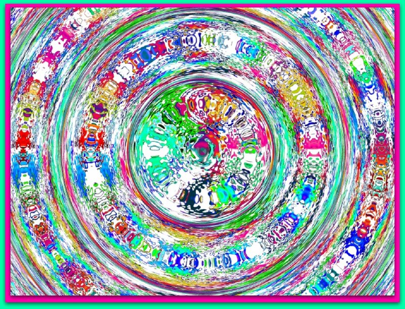 Colorful Spiral Pattern — Pink, Vibrant