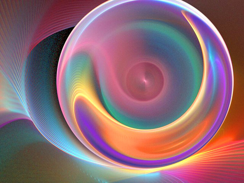 Colorful Spiral Pattern — Purple, Dynamic, Abstract, Light, Circle