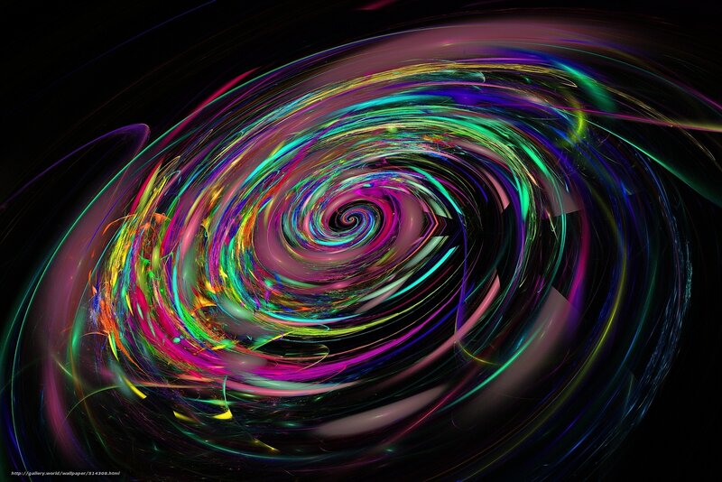 Colorful Spiral Pattern — Purple, Dynamic, Abstract, Light Streaks