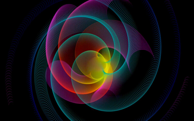 Colorful Spiral Pattern — Purple, Dynamic