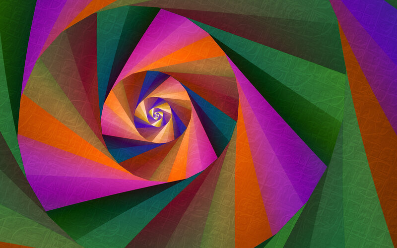 Colorful Spiral Pattern — Purple, Hypnotic, Abstract, Colors, Geometric