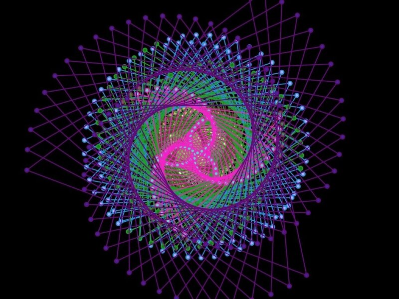 Colorful Spiral Pattern — Purple, Hypnotic, Abstract, Lines