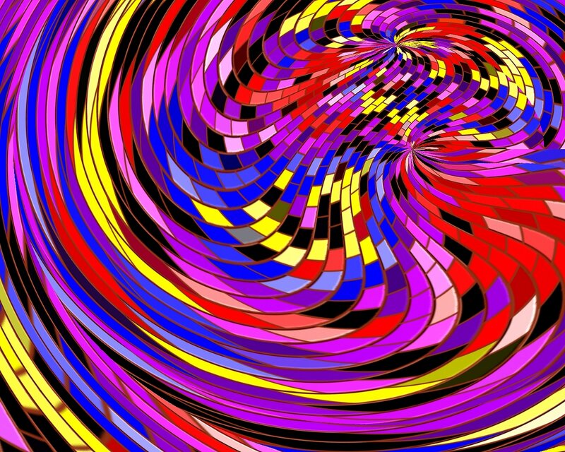 Colorful Spiral Pattern — Purple, Hypnotic, Abstract, Swirls, Lines