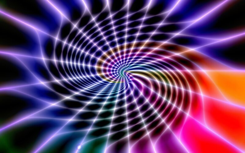 Colorful Spiral Pattern — Purple, Hypnotic, Abstract