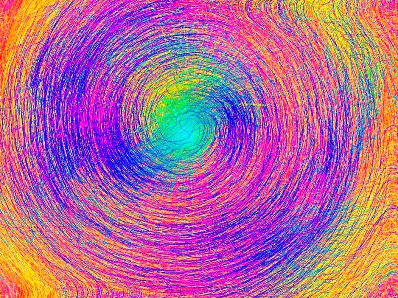 Colorful Spiral Pattern — Purple, Vibrant, Abstract, Colors