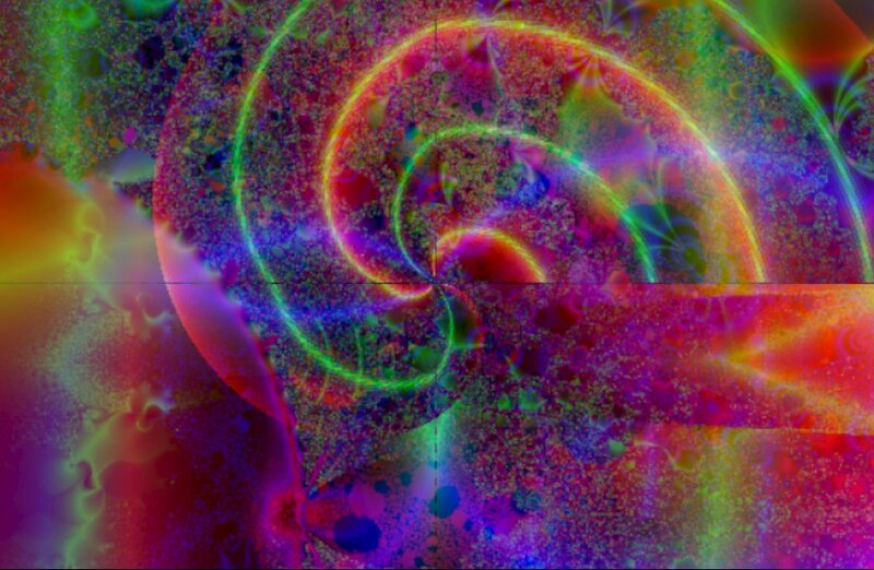 Colorful Spiral Pattern — Purple, Vibrant, Abstract, Neon Lights