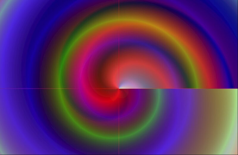 Colorful Spiral Pattern — Purple, Vibrant, Abstract