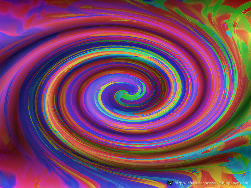 Colorful Spiral Pattern — Purple, Vibrant, Digital Art, Swirl