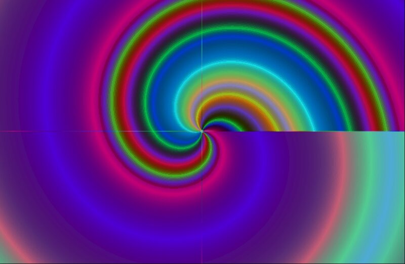 Colorful Spiral Pattern — Purple, Vibrant