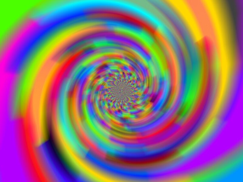 Colorful Spiral Pattern — Rainbow, Hypnotic