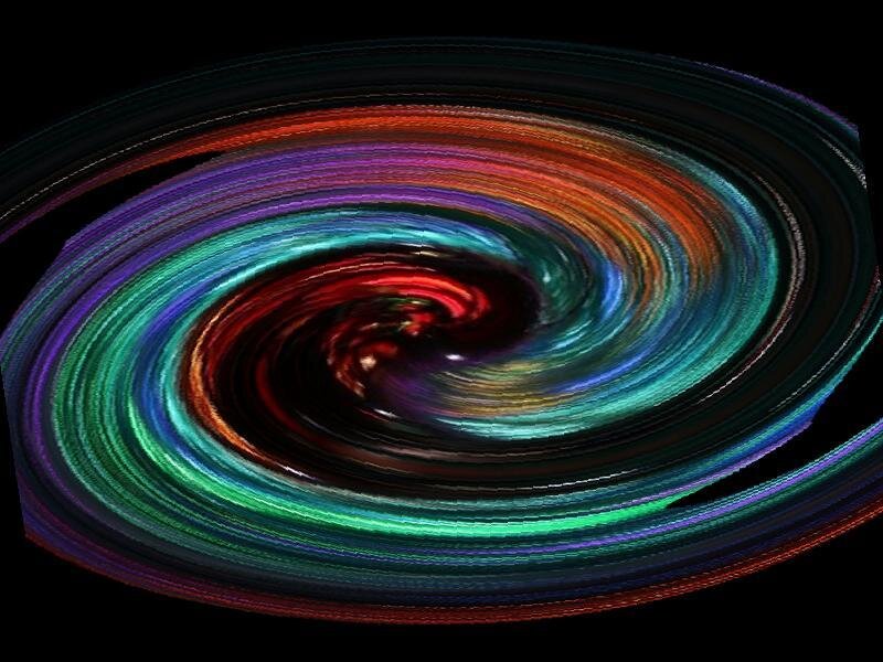 Colorful Spiral Pattern — Red, Dynamic, Abstract, Green