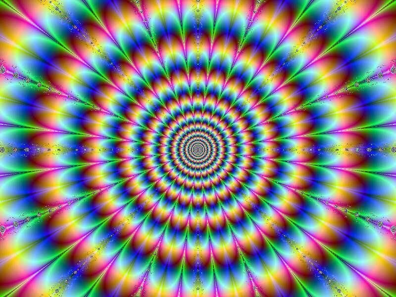 Colorful Spiral Pattern — Red, Hypnotic, Abstract, Colors, Fractal, Blue