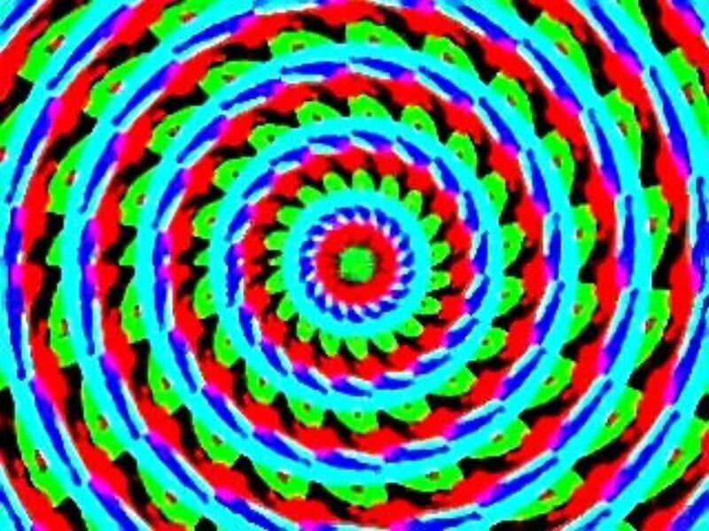 Colorful Spiral Pattern — Red, Hypnotic, Abstract, Mandala