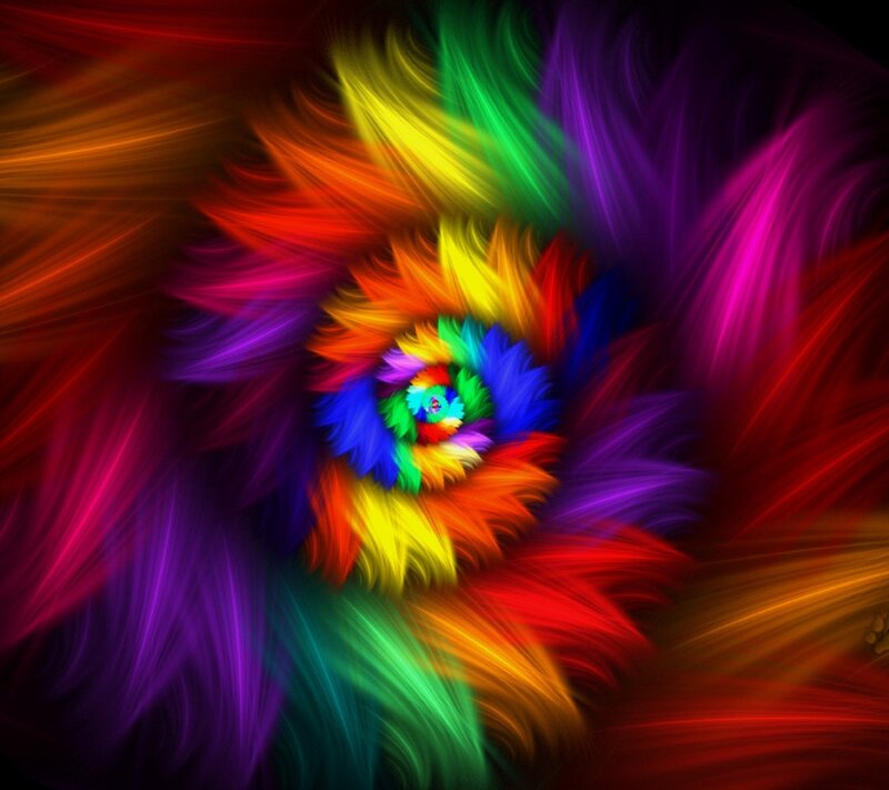 Colorful Spiral Pattern — Red, Vibrant, Abstract, Colors, Motion Blur
