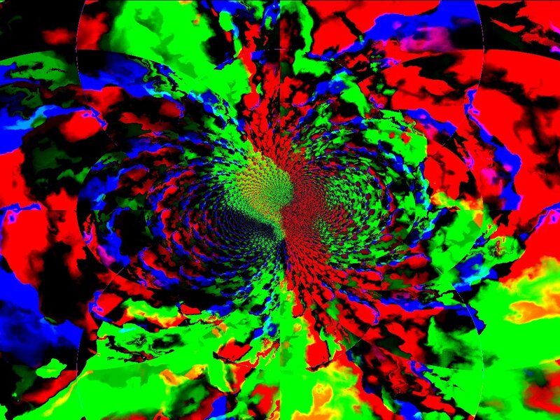 Colorful Spiral Pattern — Red, Vibrant, Abstract, Colors