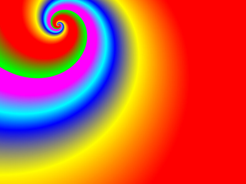 Colorful Spiral Pattern — Red, Vibrant, Abstract, Gradient