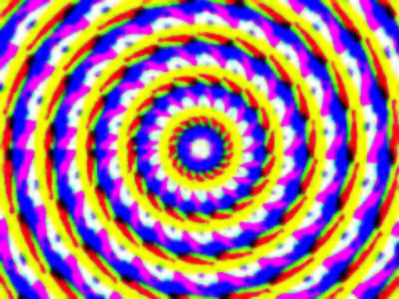 Colorful Spiral Pattern — Yellow, Hypnotic, Abstract, Colors