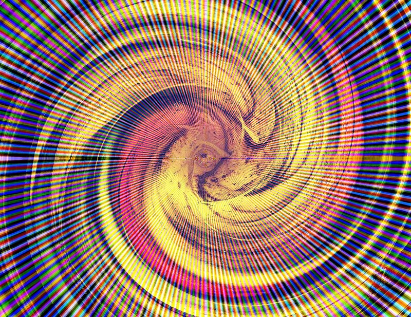 Colorful Spiral Pattern — Yellow, Hypnotic, Abstract, Lines