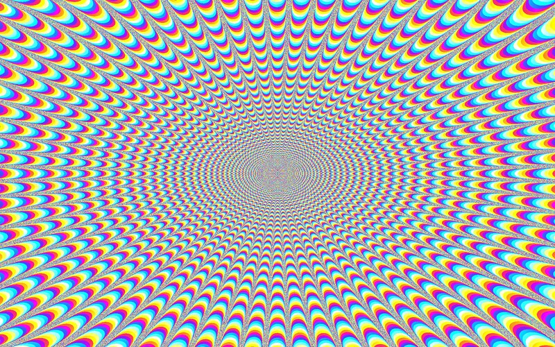 Colorful Spiral Pattern — Yellow, Hypnotic