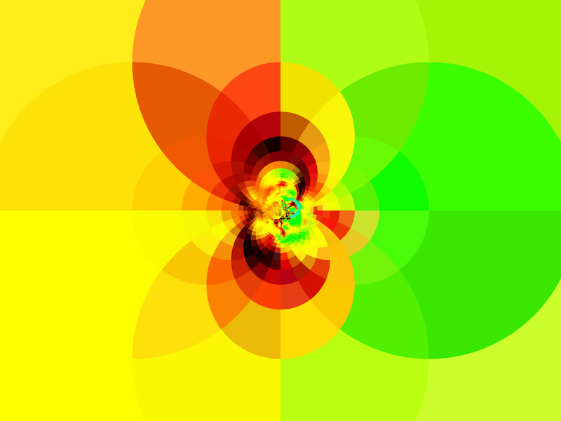 Colorful Spiral Pattern — Yellow, Vibrant, Abstract
