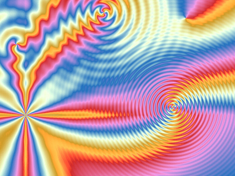 Colorful Spiral Patterns — Blue, Hypnotic, Abstract, Spirals